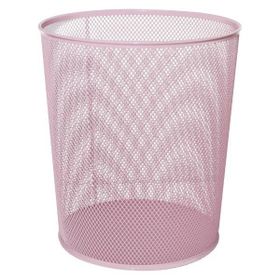 Need ND-1044 Tam Delikli Metal Fileli Toz Pembe Çöp Kovası