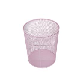 Need ND-1044 Tam Delikli Metal Fileli Toz Pembe Çöp Kovası