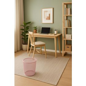 Need ND-1044 Tam Delikli Metal Fileli Toz Pembe Çöp Kovası