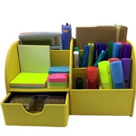 Need ND-1053 Pastel Sarı Masaüstü Düzenleyici Çekmeceli Organizer Kalemlik