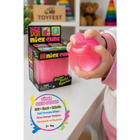 Needoh Nice Cube Sensory Squishy Pembe Stres Oyuncağı