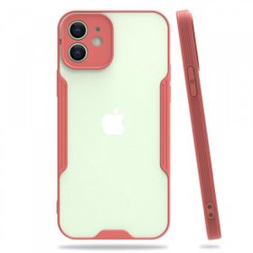 Nefertiya iPhone 12 Platin Pembe Silikon Kılıf