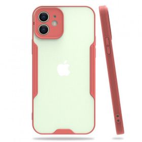 Nefertiya iPhone 12 Platin Pembe Silikon Kılıf