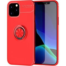 Nefertiya iPhone 12 Range Yüzüklü Kırmızı Silikon Kılıf