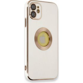 Nefertiya iPhone 12 Store Beyaz Silikon Kılıf