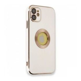 Nefertiya iPhone 12 Store Beyaz Silikon Kılıf