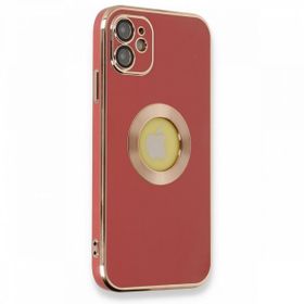 Nefertiya iPhone 12 Store Kırmızı Silikon Kılıf