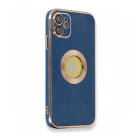 Nefertiya iPhone 12 Store Mavi Silikon Kılıf