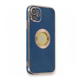 Nefertiya iPhone 12 Store Mavi Silikon Kılıf