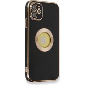 Nefertiya iPhone 12 Store Siyah Silikon Kılıf