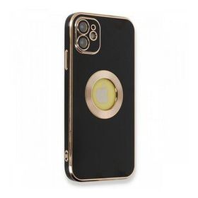 Nefertiya iPhone 12 Store Siyah Silikon Kılıf