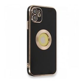 Nefertiya iPhone 12 Store Siyah Silikon Kılıf