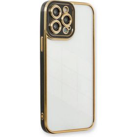 Nefertiya iPhone 13 Pro Liva Lens Siyah Silikon Kılıf
