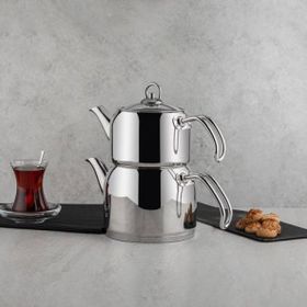 Nehir 29005 Modern Mini Çelik Çaydanlık Takımı
