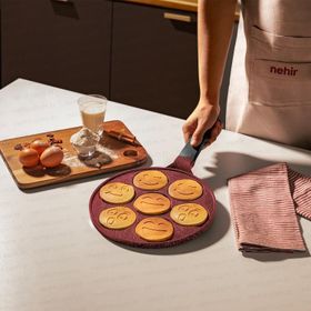 Nehir Bordo 27 cm Alüminyum Döküm Krep Tavası