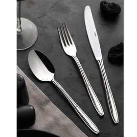 Nehir Buket Sade 36 Parça 6 Kişilik Gümüş Çatal Kaşık Bıçak Takımı