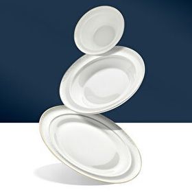 Nehir Camelia Altın Yaldızlı 28 Parça Porselen Yemek Takımı