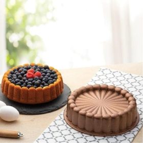 Nehir Döküm Papatya Rose Gold 26 cm Tart Kek Kalıbı