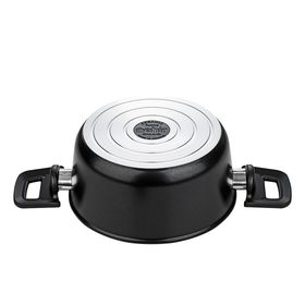 Nehir Galaxy Ceramic Siyah 7 Parça Tencere Seti
