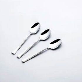 Nehir Katre Gri 11 cm Sade 6'lı Çay Kaşığı