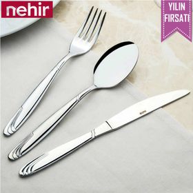 Nehir Lizbon Saten 36 Parça Çatal Kaşık Bıçak Takımı