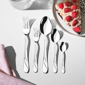 Nehir Safir Sade 12 Kişilik 60 Parça Çatal Kaşık Takımı