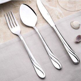 Nehir Safir Sade 30 Parça Karton Kutulu Çatal Kaşık Takımı