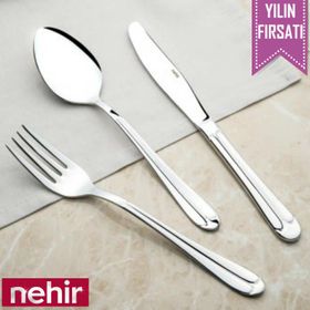 Nehir Saray 12 Adet Sade Yemek Çatal Takımı