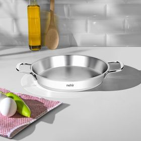 Nehir Silver Çelik 20 cm Kapaksız Omlet Sahan