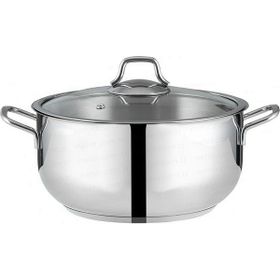 Nehir Silver Çelik 24 cm Derin Tencere