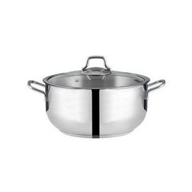 Nehir Silver Çelik 24 cm Derin Tencere