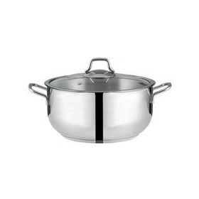 Nehir Silver Çelik 24 cm Derin Tencere