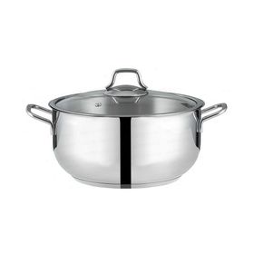 Nehir Silver Çelik 24 cm Derin Tencere