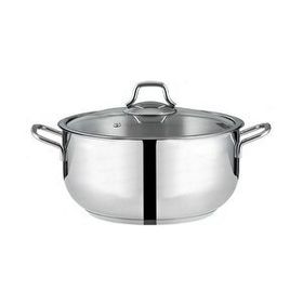 Nehir Silver Çelik 24 cm Derin Tencere