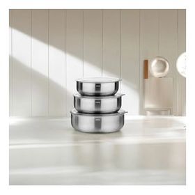 Nehir Silver Çelik 6 Parça Mat Saklama Kabı
