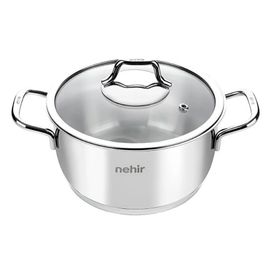 Nehir Silver Lüks 6 Parça Paslanmaz Çelik Tencere Seti