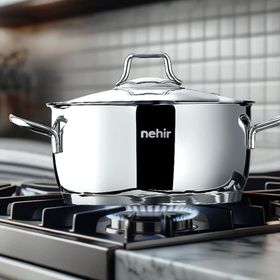 Nehir Silver Lüks 6 Parça Paslanmaz Çelik Tencere Seti