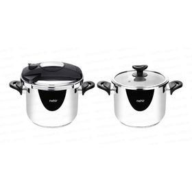 Nehir Silver Matik 4 Parça 4+7 lt Düdüklü Tencere Set