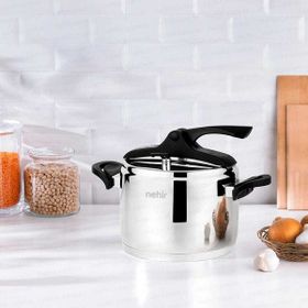 Nehir Silver Trend 6 lt Siyah Klasik Düdüklü Tencere