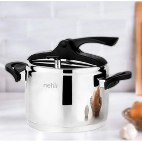 Nehir Silver Trend Paslanmaz Çelik 4 lt Düdüklü Tencere