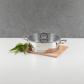Nehir Trend Silver Gri 26 cm Karnıyarık Çelik Tencere