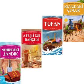 Nehirdeki Sandık Hz. Musa - Kuyudaki Çocuk Hz. Yusuf - Tufan Hz. Nuh - Ateşli Gül Bahçesi Hz. Ibrahim - 4'lü Kitap Seti - Ahmet Yılmaz Boyunağa