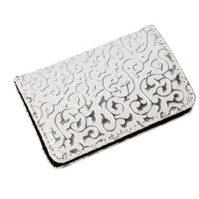 Nektar 70401ptn08a Pu Deri Kabartmalı Beyaz Kartvizitlik