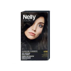 Nelly Color Hair Dye 4/0 Orta Kestane Saç Boyası