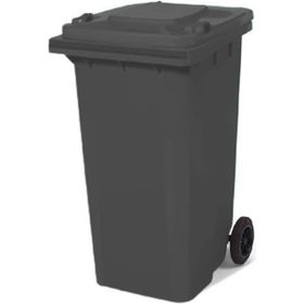 Nemkar 120 lt Antrasit Gri Tekerlekli Plastik Çöp Konteyneri