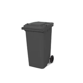 Nemkar 120 lt Antrasit Gri Tekerlekli Plastik Çöp Konteyneri