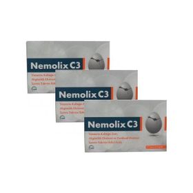 Nemolix C3 Yumurta Kabuğu Zarı Akgünlük Zerdeçal 3x30 Kapsül
