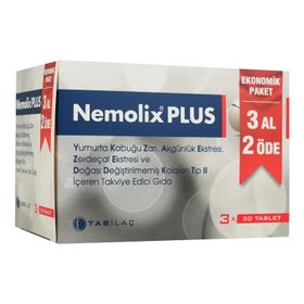 Nemolix Plus Yumurta Kabuğu Zarı 30 Tablet