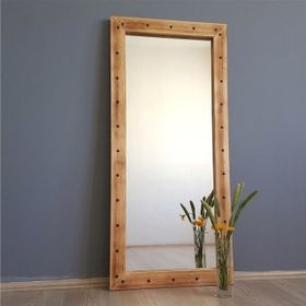 Neo Stil 50X110ES Doğal Ahşap Dekoratif Salon Ofis Boy Ayna