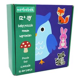 Neobebek 0795137448473 Baby Orman Hayvanları Puzzle